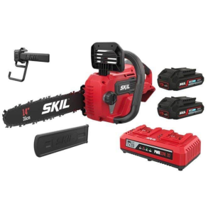 מסור שרשרת חשמלי נטען (2X20V) Brushless 40V להב "14 (35 ס"מ)- לפי חבילה